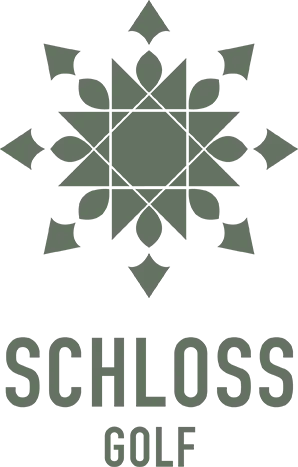 Stylized logo of Schloss Golf representing a golf club or event.